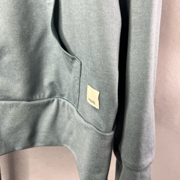 Vuori Halo Performance Hoodie Womens Medium Blue Green Gray Pockets - Picture 4 of 8